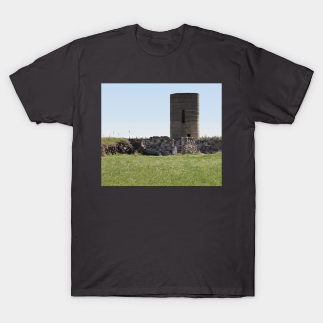 Old Silo and Rocks T-Shirt by MaryLinH